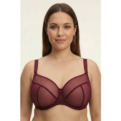 Podprsenka Vivisence 1090 (Velikost 80E, Barva Bordó)