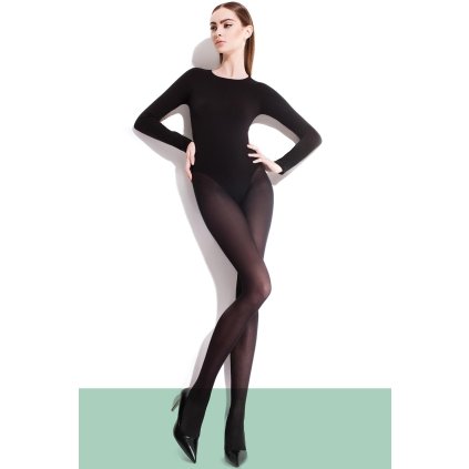 Silonkové punčocháče Fiore Paula 40 den (Velikost 4-L, Barva Černá)