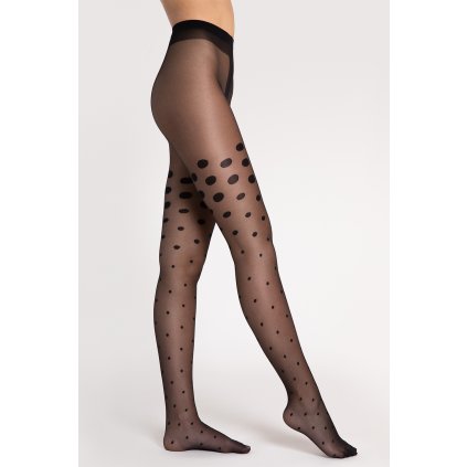 Silonkové punčocháče Fiore Natalie 15 DEN G6082 (Velikost 3-M, Barva Černá)