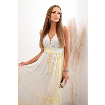 Dámské viskózové šaty s flitry mincovna (Velikost UNI, Barva Tyrkysová)