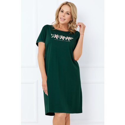 Dámská noční košile Italian Fashion Florisa kr.r. (Velikost S, Barva Zelená)
