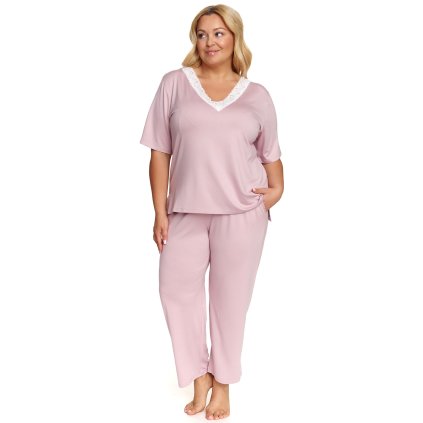 Dámské pyžamo Doctor Nap PB.7154 (Velikost L, Barva Růžová)