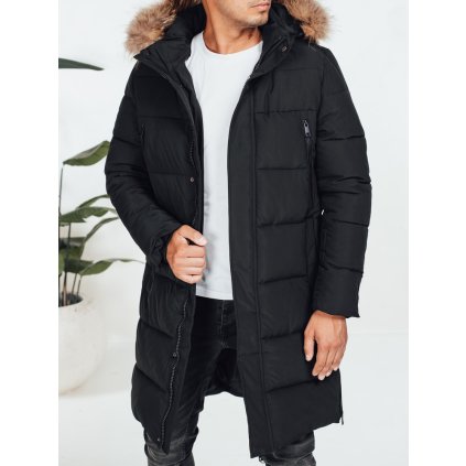 Pánská zimní bunda s kapucí Dstreet TX5074 (Velikost S, Barva Černá)