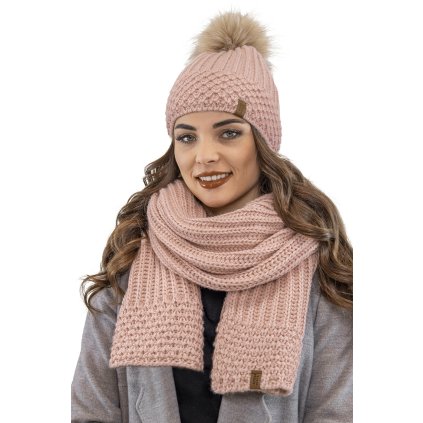 Čepice a šálek Vivisence 7016Kmpl (Velikost UNI, Barva Šedá)