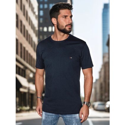 Pánské tričko Dstreet RX5633 (Velikost M, Barva Modrá)