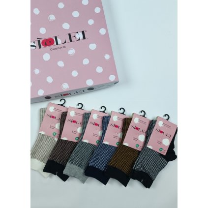 Dámské ponožky Siélei PP01 6pack (Velikost UNI, Barva Vícebarevná)