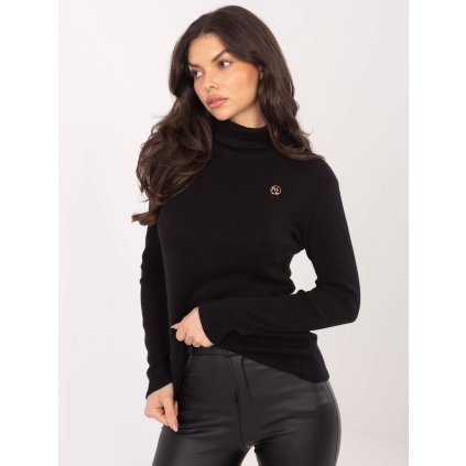 Dámský svetr LK-SW-510184.01P LAKERTA (Barva Černá, Velikost S)