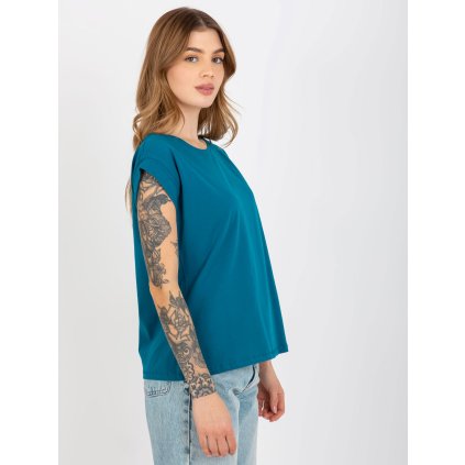 Trička RV-TS-4833.14 BASIC FEEL GOOD (Barva Modrá, Velikost XL)