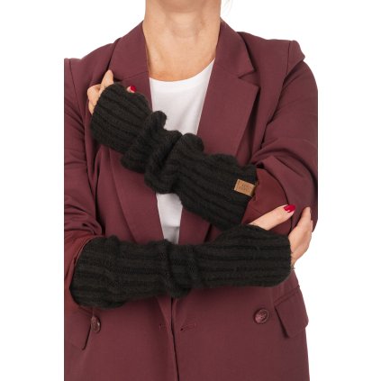 Pohodlné návleky / rukavice Vivisence 7217 (Velikost UNI, Barva Černá)