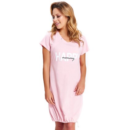 Noční košile Dn-nightwear TCB.9504 (Velikost XL, Barva Růžová)