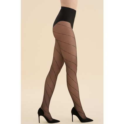 Silonkové punčocháče Gabriella Moana Code 562 (Velikost 3-M, Barva Černá)