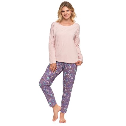 Dámské pyžamo Moraj PDD5100-005 (Velikost L, Barva Šedá)