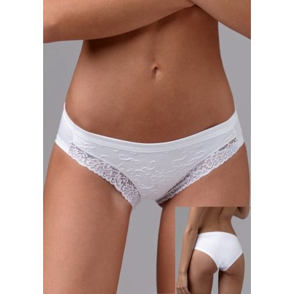 Bavlněné kalhotky Lovelygirl 4336 (Velikost XXL, Barva Bílá)