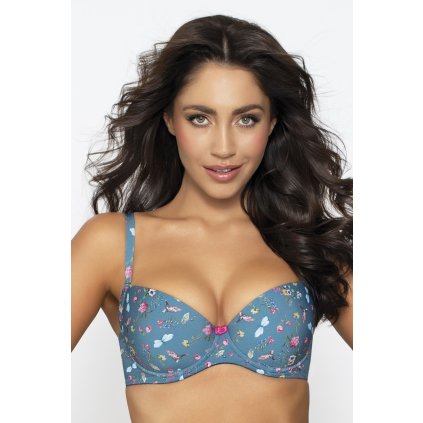 Podprsenka PariPari Blue Sky - Push - up (Velikost 70E, Barva Modrá - světle)