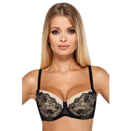 Podprsenka PariPari Imi - Push - up (Velikost 85D, Barva Černá)