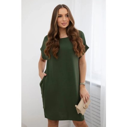 Šaty Endy s kapsami (Velikost UNI, Barva Růžová)