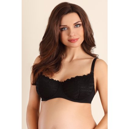 Mateřská podprsenka Lupoline 1576 (Velikost 65F, Barva Černá)
