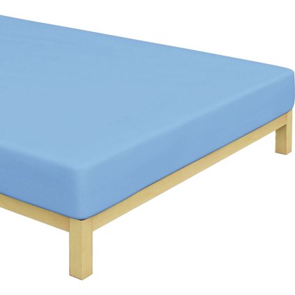 Jersey prostěradlo Středně Modré (Varianta Rozměr: 180x200 cm)