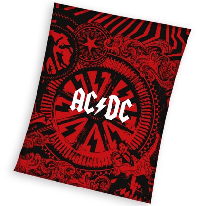 40966 mikroplysova deka acdc black ice 150x200