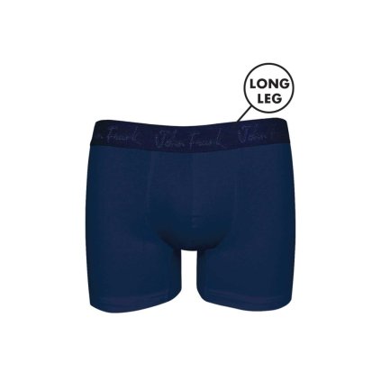 Pánské boxerky John Frank JFBMOD10LONG (Velikost L, Barva Modrá - tmavě)