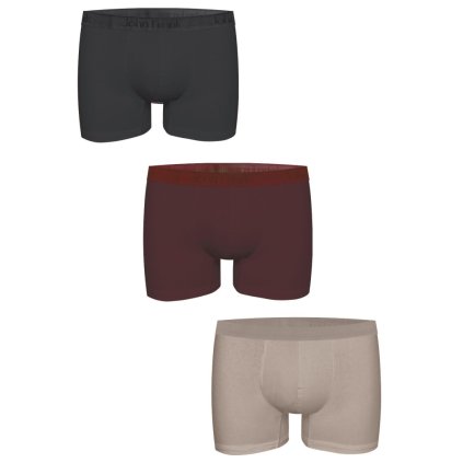 Pánské boxerky John Frank JF3BMODNA07 3 PACK (Velikost L, Barva Vícebarevná)