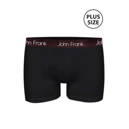 Pánské boxerky John Frank JFBPBPLS200 (Velikost 3XL, Barva Černá)