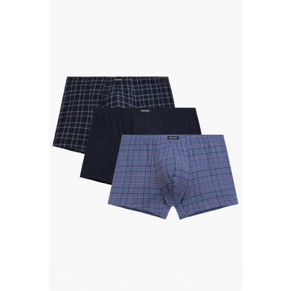 Boxerky  Atlantic 3MH-234 3-pack (Velikost 2XL, Barva Modrá - tmavě)