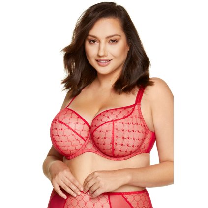 Podprsenka Gorteks Euphoria/B2 V2 (Velikost 65E, Barva Červená)