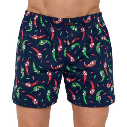panske boxerky cornette classic 001192 pepper tmave modra