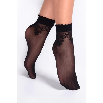 Silonkové ponožky Gabriella Bea Code 697 (Velikost UNI, Barva Černá)