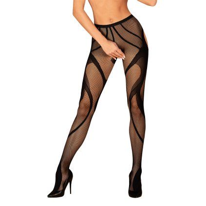 Punčochy Obsessive Crotchless Tights S336