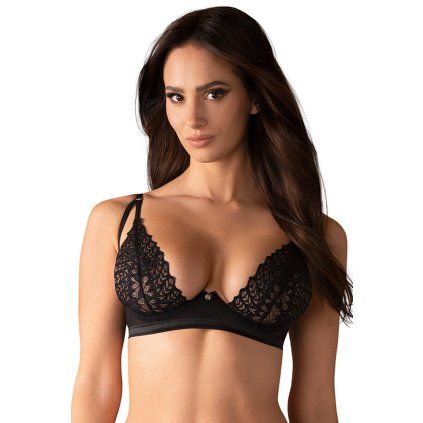 Podprsenka Obsessive Donarella bra (Velikost M/L, Barva Černá)