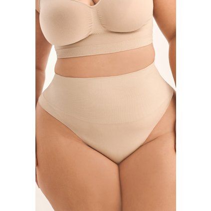 Tanga Gabriella String Shapewear Code S123 (Velikost S/M, Barva Béžová)