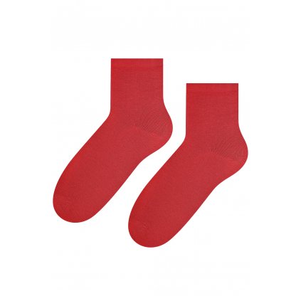 Ponožky dámské Steven 037 (Velikost 38-40, Barva Červená)