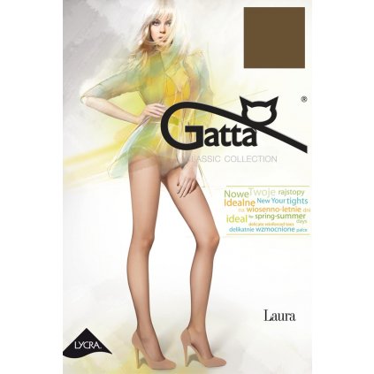 Silonkové punčocháče Gatta Laura 10 (Velikost 4-L, Barva Béžová)