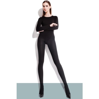 Silonkové punčocháče Fiore Olga 100 DEN (Velikost S, Barva Černá)