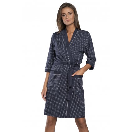Dámský župan Italian Fashion Montana r.3/4 (Velikost S, Barva Modrá - tmavě)