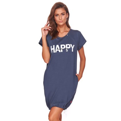 Noční košile Dn-nightwear TCB.9504 (Velikost XL, Barva Šedá)