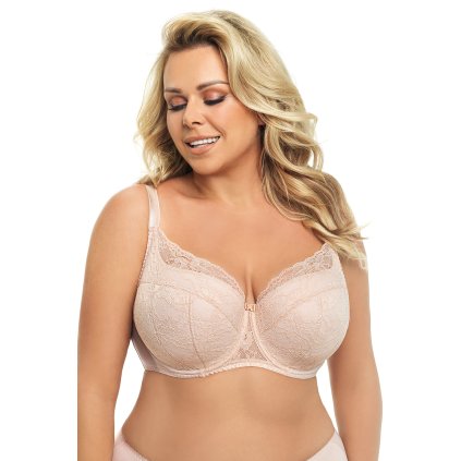 Podprsenka Gorsenia K483 Peony (Velikost 65F, Barva Béžová)