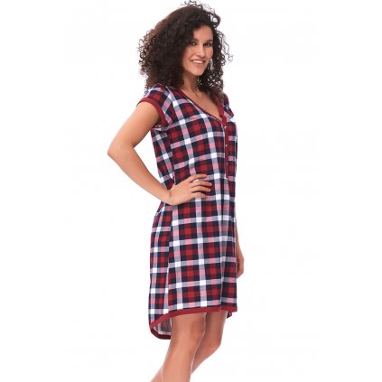 Noční košile Dn-nightwear TM.9620 (Velikost S, Barva Bordó)