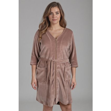 Dámský župan Vivisence 5011 (Velikost 2XL, Barva Šedá)