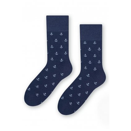 Pánské ponožky Steven 056-170 (Velikost 39-41, Barva Modrá - tmavě)