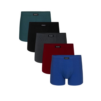 Boxerky Atlantic 5SMH-002  5kusů (Velikost L, Barva Modrá)