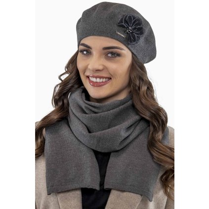 Baret a čepice Vivisence 7036 komplet (Velikost UNI, Barva Černá)