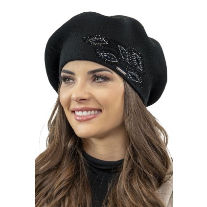 Dámský baret Vivisence 7051 (Velikost UNI, Barva Šedá)