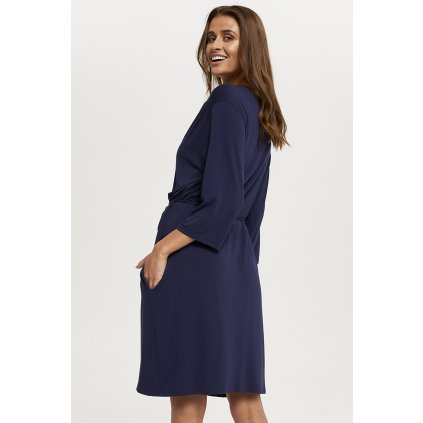 Dámský župan Italian Fashion Song r.3/4 (Velikost XL, Barva Modrá - tmavě)