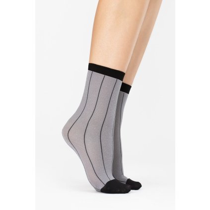 Silonkové ponožky Fiore Trinket 40 DEN G1133 (Velikost UNI, Barva Šedá)