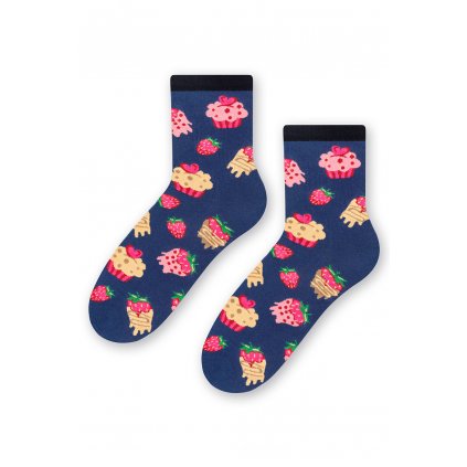 Ponožky Steven 136-030 (Velikost 35-37, Barva Modrá - tmavě)