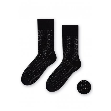 Ponožky Steven 056-200 (Velikost 45-47, Barva Černá)