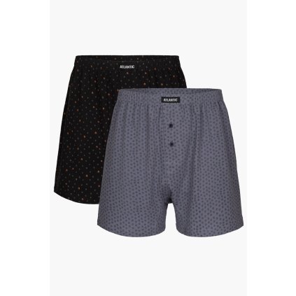 Trenýrky Atlantic 2MBX-013/06 2-pak (Velikost S, Barva Šedá)